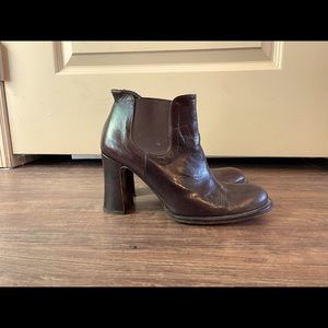 Giancarlo Paoli Brown Italian Leather Ankle Boot